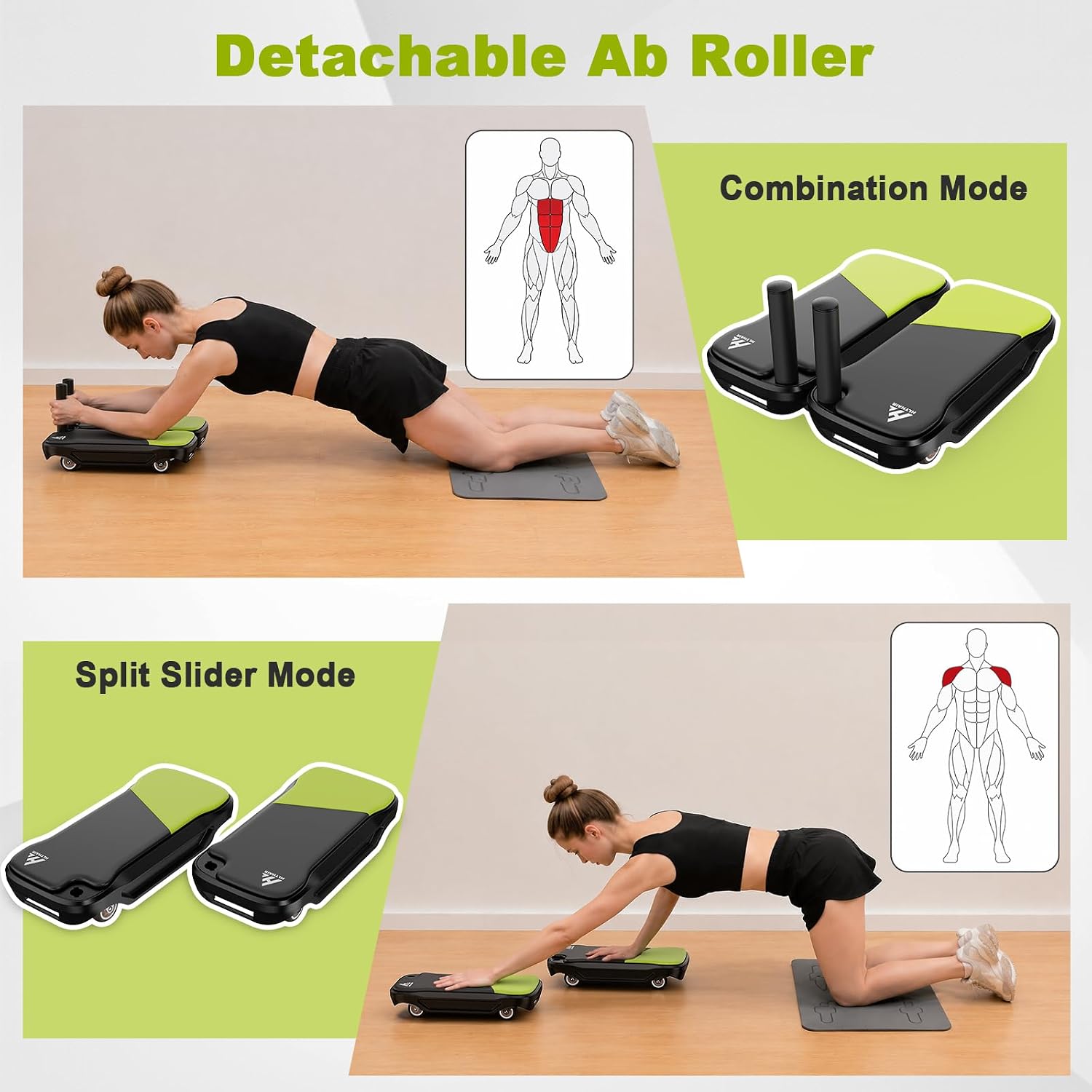 جهاز تدريب عضلات البطن مع لوح  - مراجعة Ab Roller Wheel With Elbow Support وسعره