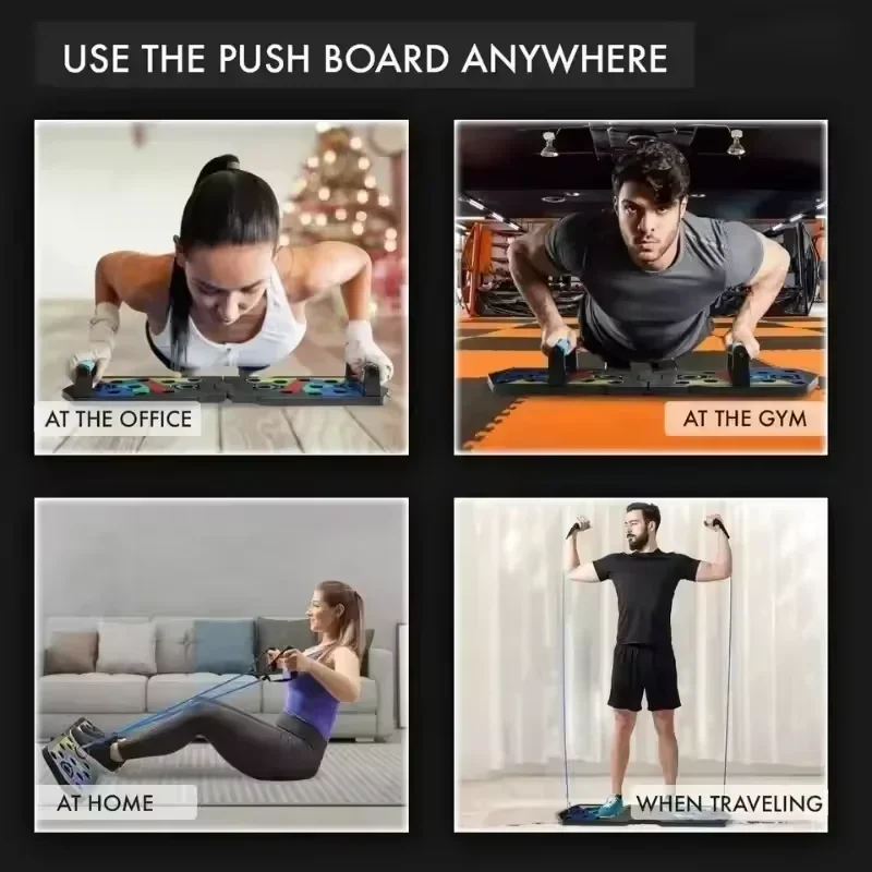 1 قطعة: مجموعة لوح تمارين الضغ - مراجعة Push Up Board Foldable Multi Function وسعره