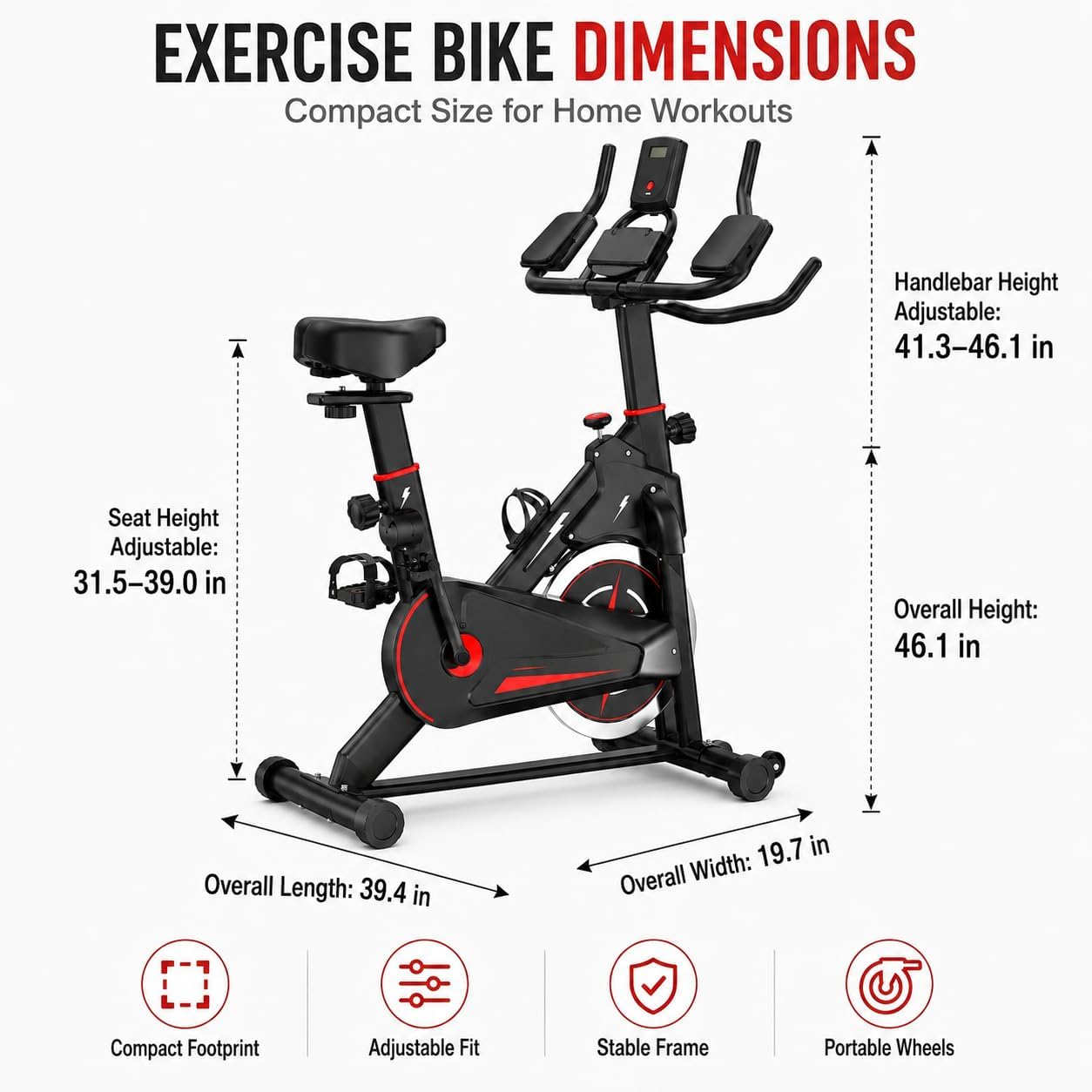 دراجة تمارين داخلية مغناطيسية، - مراجعة Exercise Bike Magnetic Resistance وسعره