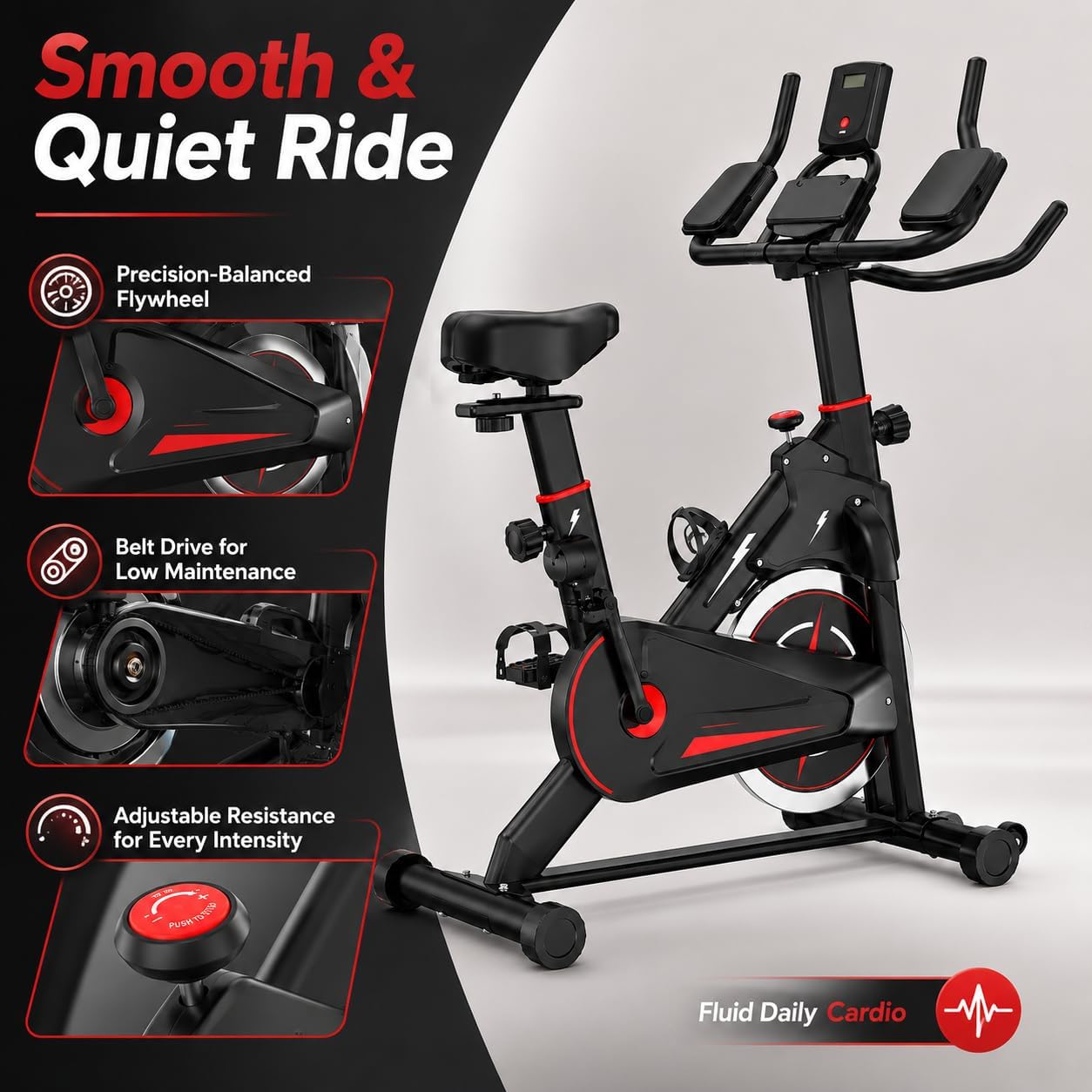 دراجة تمارين داخلية مغناطيسية، - مراجعة Exercise Bike Magnetic Resistance وسعره