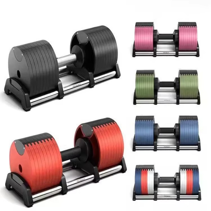دمبل معدني كروم احترافي قابل ل - مراجعة Adjustable Dumbbell Pair 40Kg وسعره