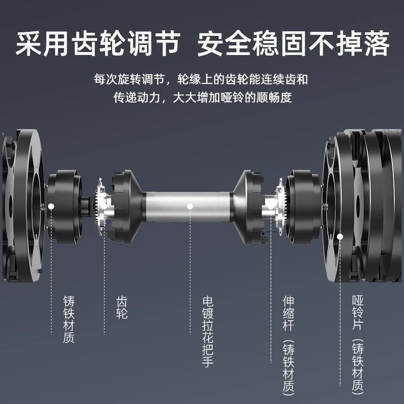 دمبل معدني كروم احترافي قابل ل - مراجعة Adjustable Dumbbell Pair 40Kg وسعره